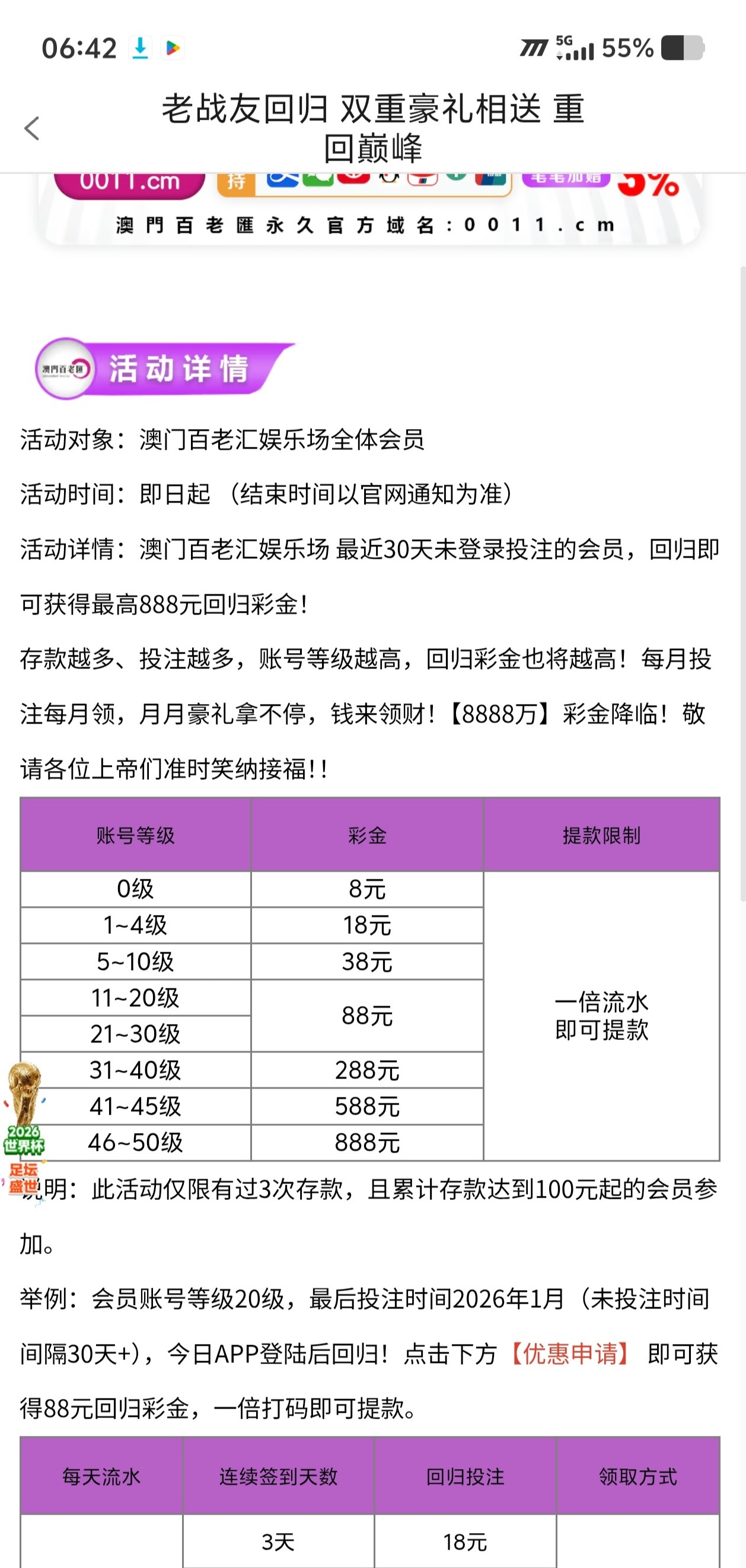 【百老汇0011】—✅—回归彩金-菠菜星球